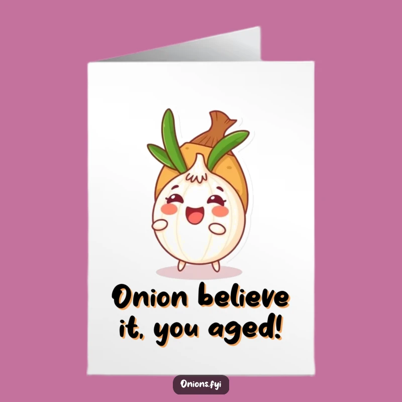 Free Printable Birthday Card: Funny Onion Hiding, Perfect DIY Downloadable Gift!