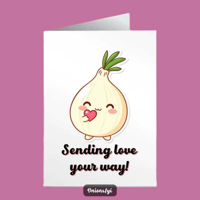 Free Printable Onion Birthday Card: Loving Heart, Affectionate Fun, Downloadable Gift