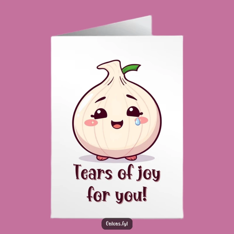 Free Printable Birthday Card: Sparkly Tear Onion, Hilarious & Heartfelt Downloadable Gift
