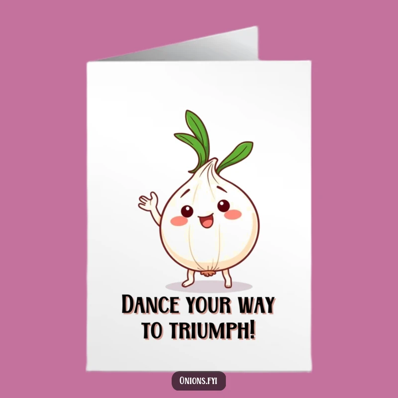 Hilarious Free Printable Congrats Card: Silly Onion Dance, Perfect Downloadable Gift
