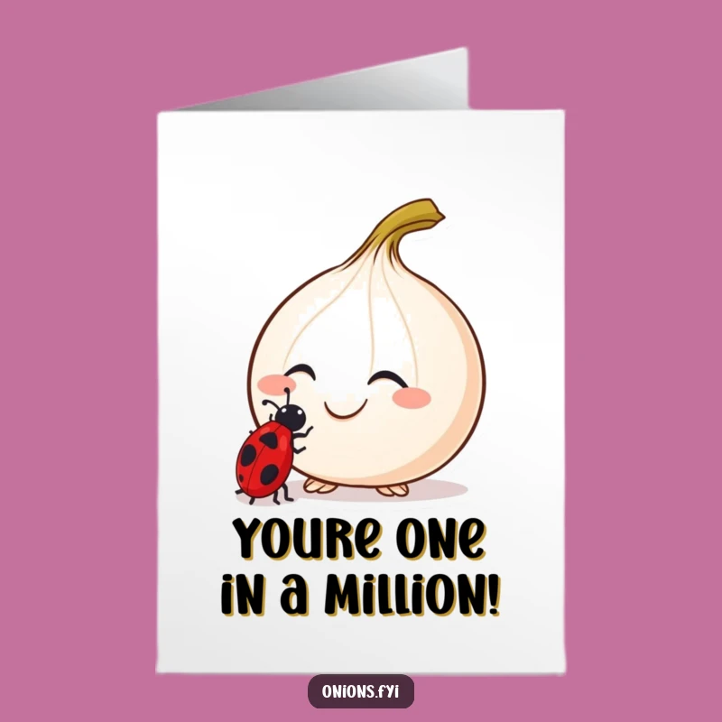 Free Printable Congrats Card: Curious Onion & Ladybug, Celebrate Discovery
