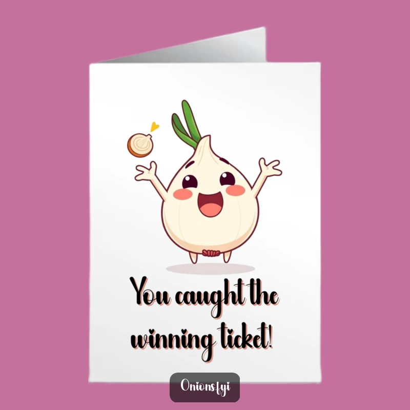 Free Printable Congrats Card: Onion Catches Success!
