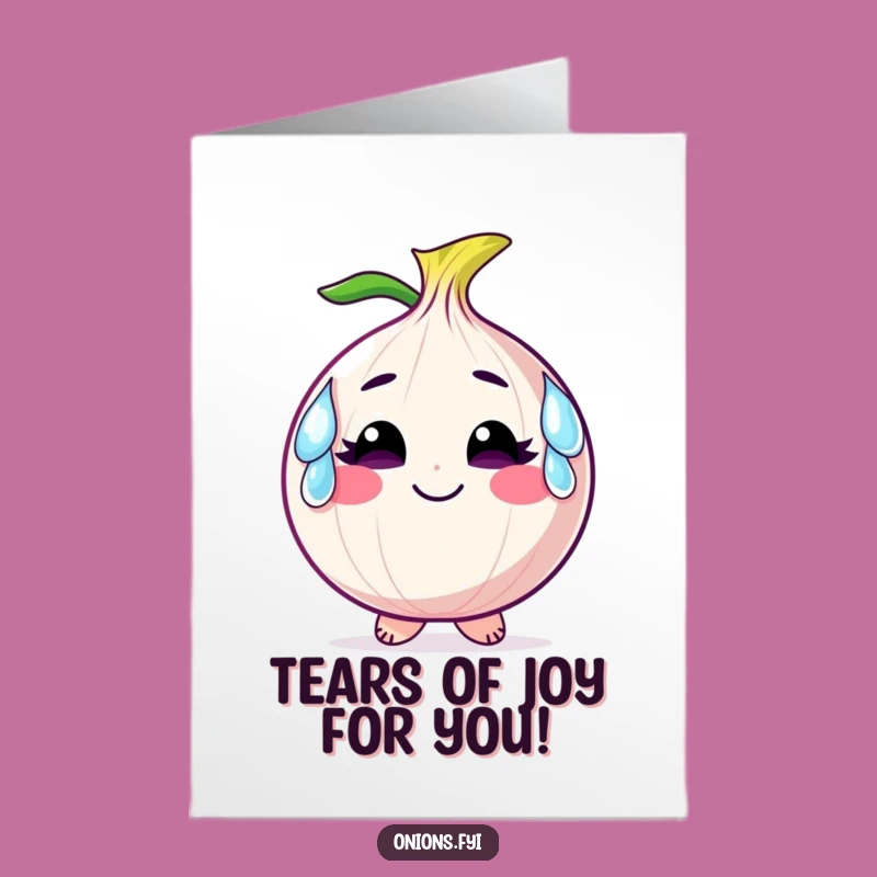 Free Printable Congrats Card: Onion Tears Smile, Fun Downloadable Gift!
