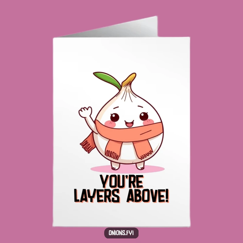 Free Printable Funny Onion Congratulations Card - Waving Joy Downloadable