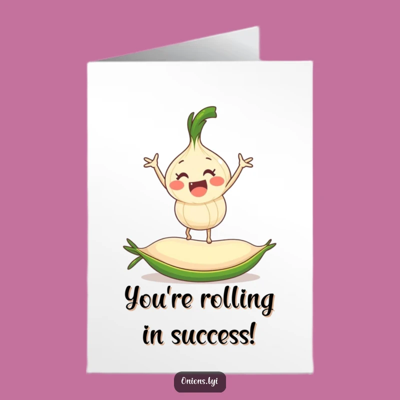 Free Printable Onion Congrats Card - Funny DIY Downloadable Gift for Success