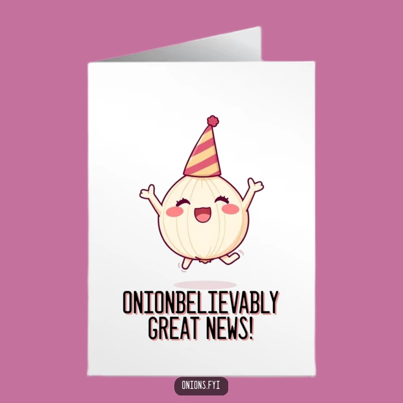 Free Printable Congrats Card: Onion Celebrates Your Big Win!