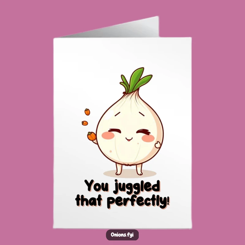 Free Printable Onion Congrats Card - Funny DIY Downloadable Gift for Smooth Operators