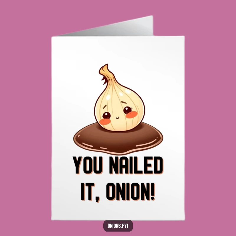Free Printable Congrats Card: Hilarious Onion & Soy Sauce Celebration Downloadable Art