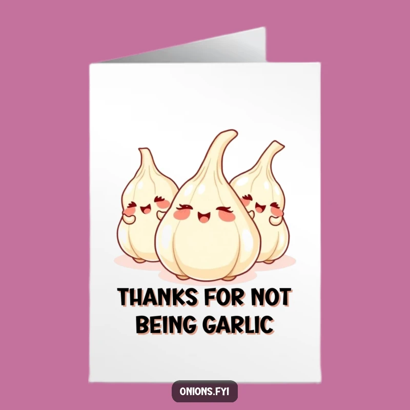 Free Printable Thank You Card: Onion Hide-and-Seek Thanks - Downloadable DIY Gratitude