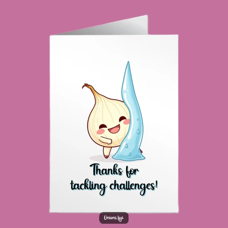 Free Printable Thank You Card: Onion's Climb - Downloadable Gratitude