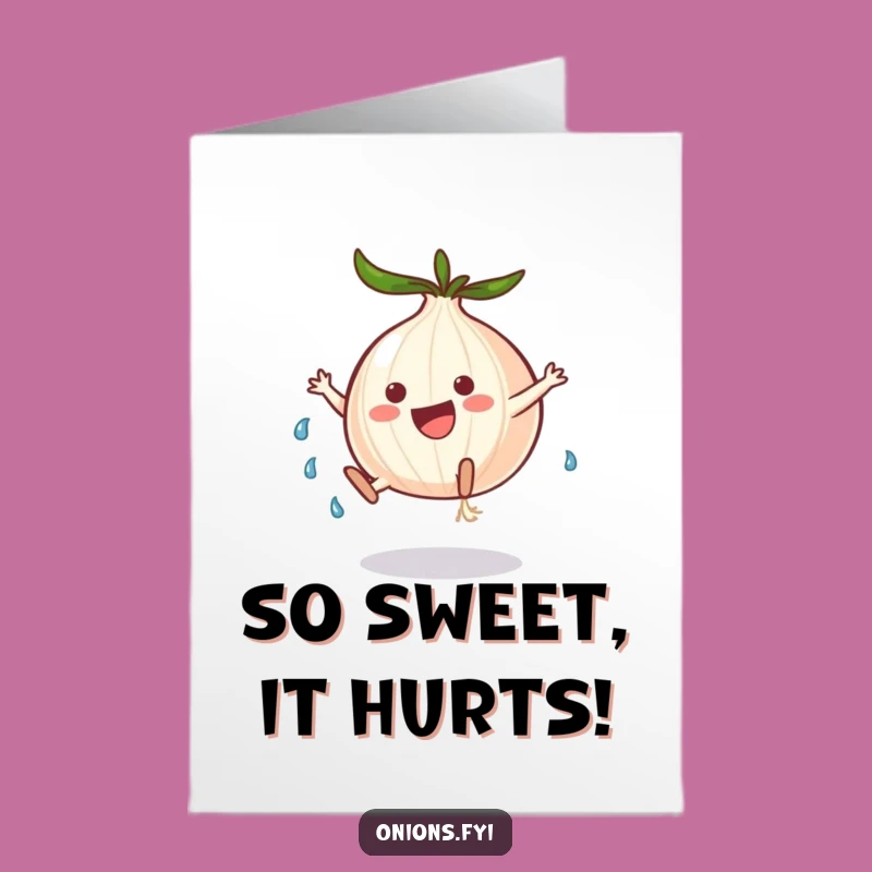 Free Printable Thank You Onion Card - Funny DIY Downloadable Gift for Support