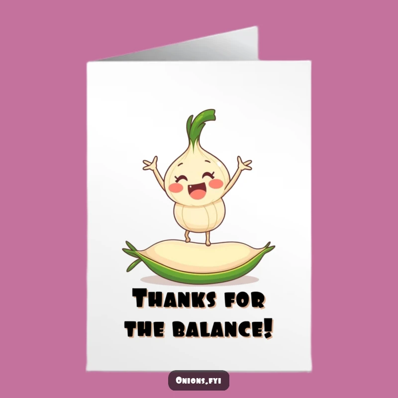 Free Printable Thank You Onion Card - Funny DIY Downloadable Gift for Support