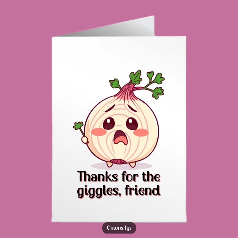 Free Printable Thank You Card: Tickled Gratitude - Funny Downloadable Thanks
