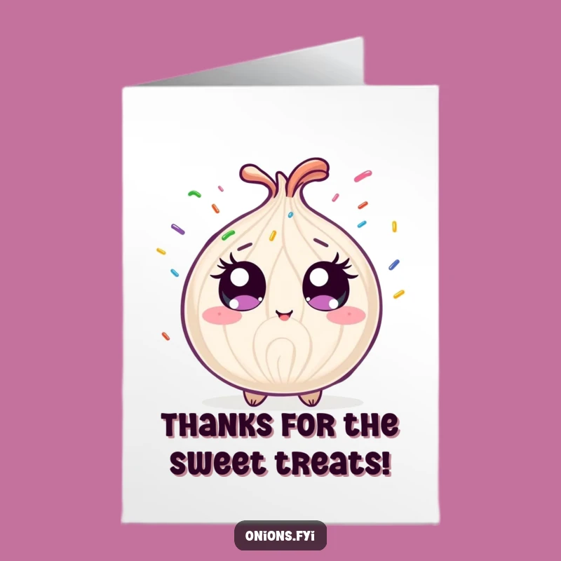 Free Printable Thank You Onion Card - Funny DIY Downloadable Gift for Sweet Gestures