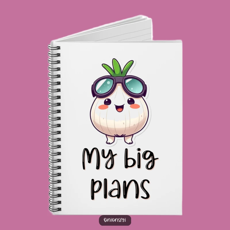 Funny Goggle Onion Notebook - Journal Your Adventures with a Smile