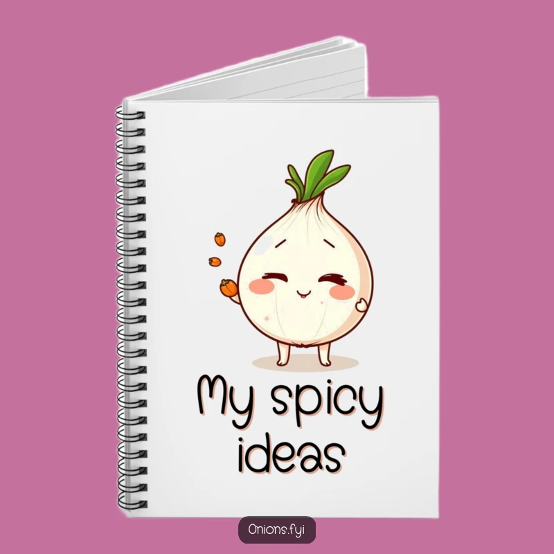 Funny Juggling Onion Notebook: Jot Down Talented Ideas