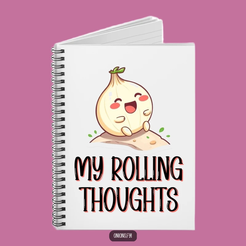 Funny Kawaii Onion Notebook: Laughing Onion Hill Roll Journal Gift