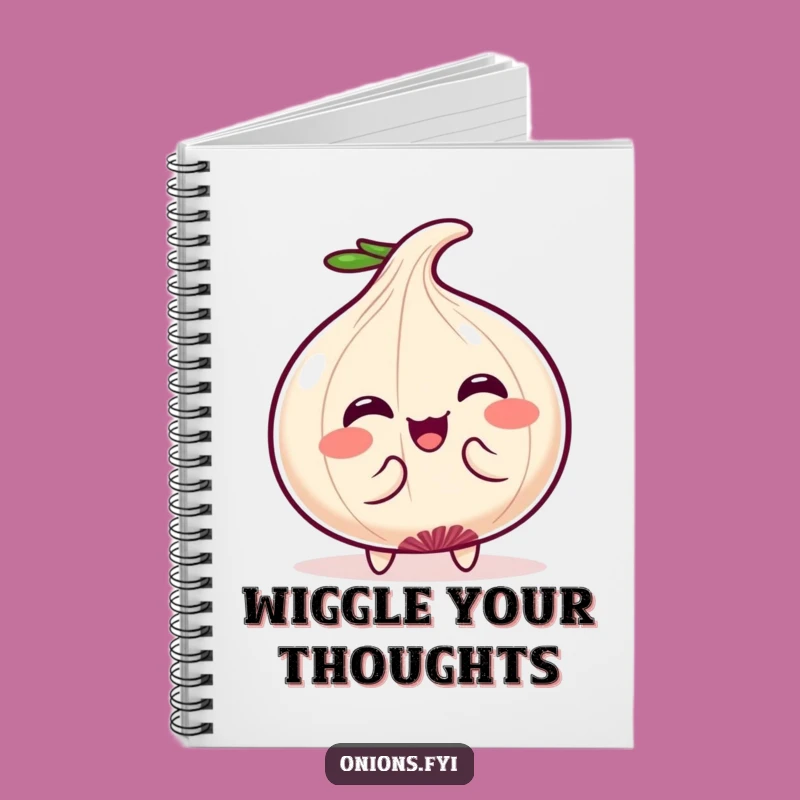 Funny Kawaii Onion Notebook: Wiggle Journal, Perfect for Cute Notes!