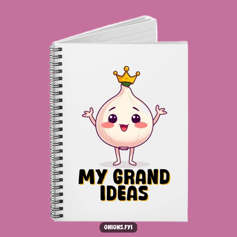 Funny Notebook: Regal Onion Journal, Majestic Note Gift