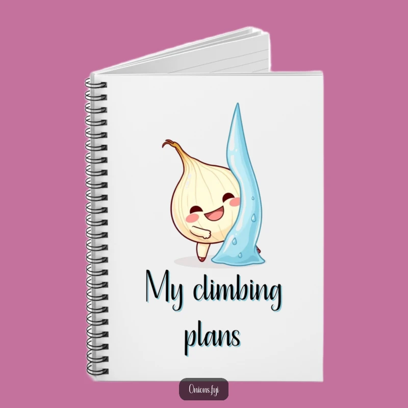 Funny Onion Climb Notebook: Jot Down Your Victories with This Determined Journal