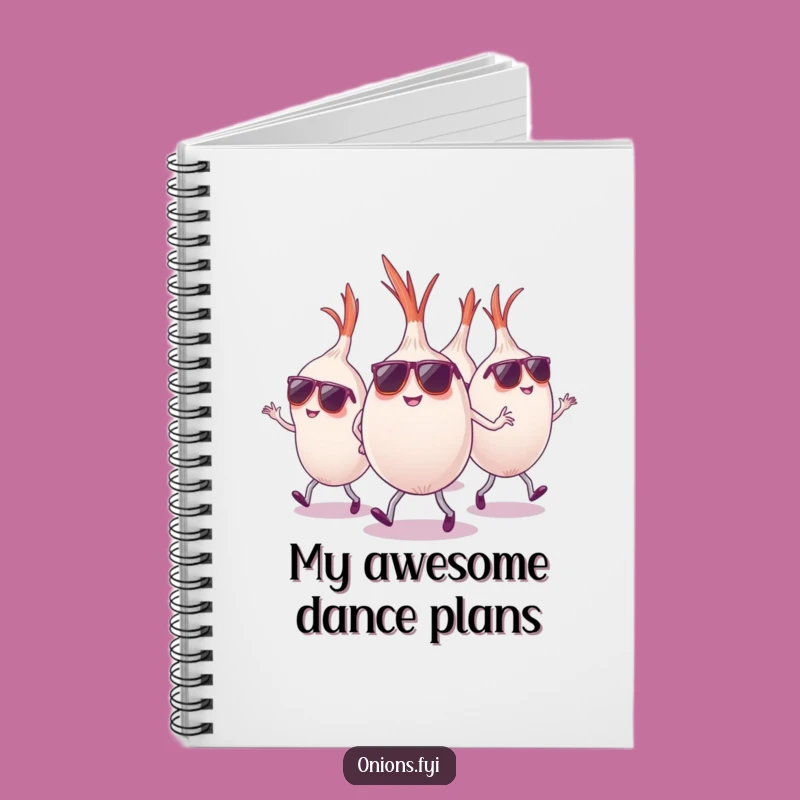 Funny Onion Sunglasses Notebook - Cool Notes, Ideal Funny Gift!