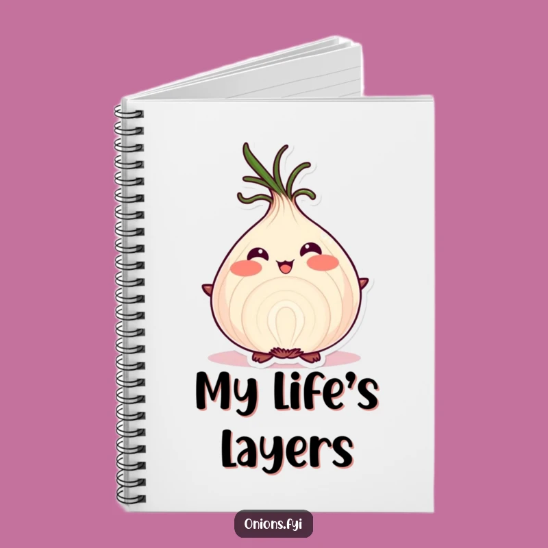 Funny Proud Onion Notebook - Jot Down Layered Thoughts & Ideas Gift