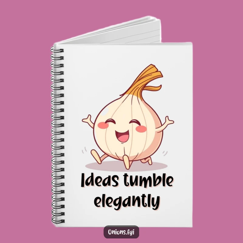 Funny Tripping Onion Notebook: Jot Down Ideas with Comical Flair