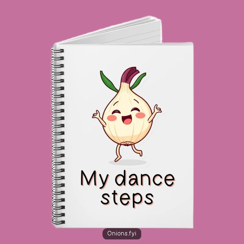 Kawaii Dancer Onion Notebook: Joyful Dance, Cute & Funny, Journal Gift
