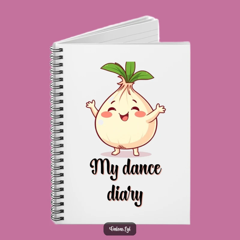 Funny Onion Dancer Notebook - Jot Down Happy Moves & Ideas Gift