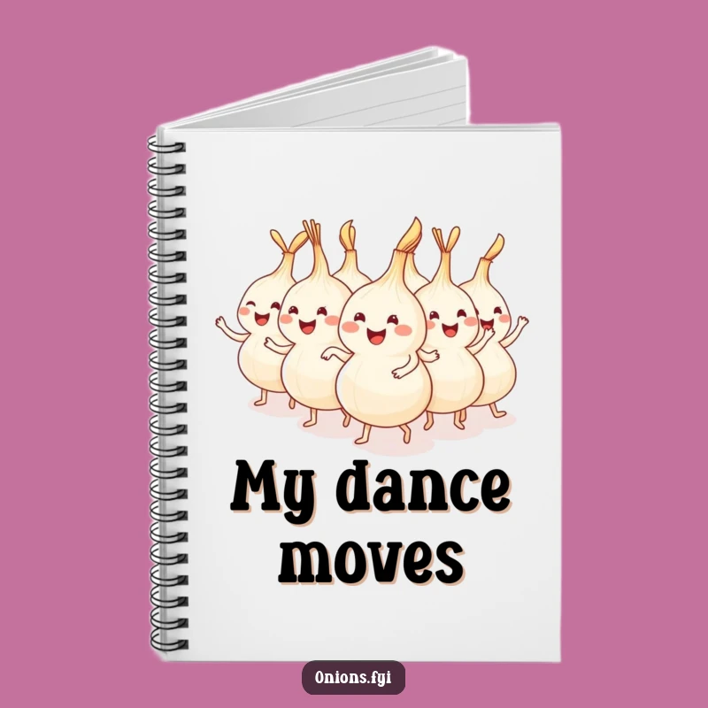 Funny Onion Conga Line Notebook - Jot Down Party Plans & Ideas