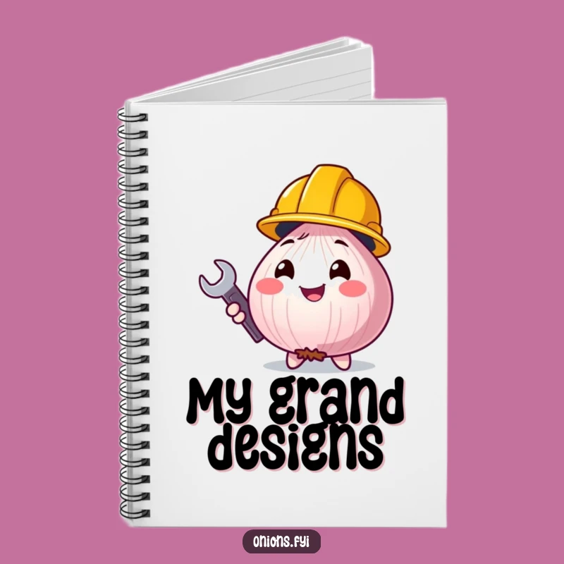 Funny Construction Onion Notebook: Jot Down Ideas with Humor