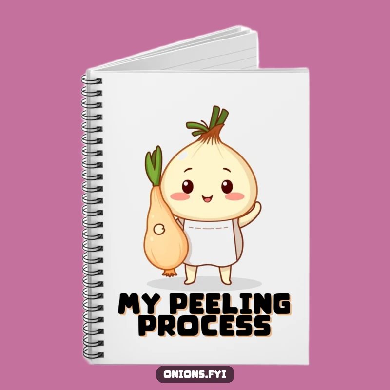 Funny Onion Chef Notebook: Proudly Peeled Veggies, Jot Down Recipes