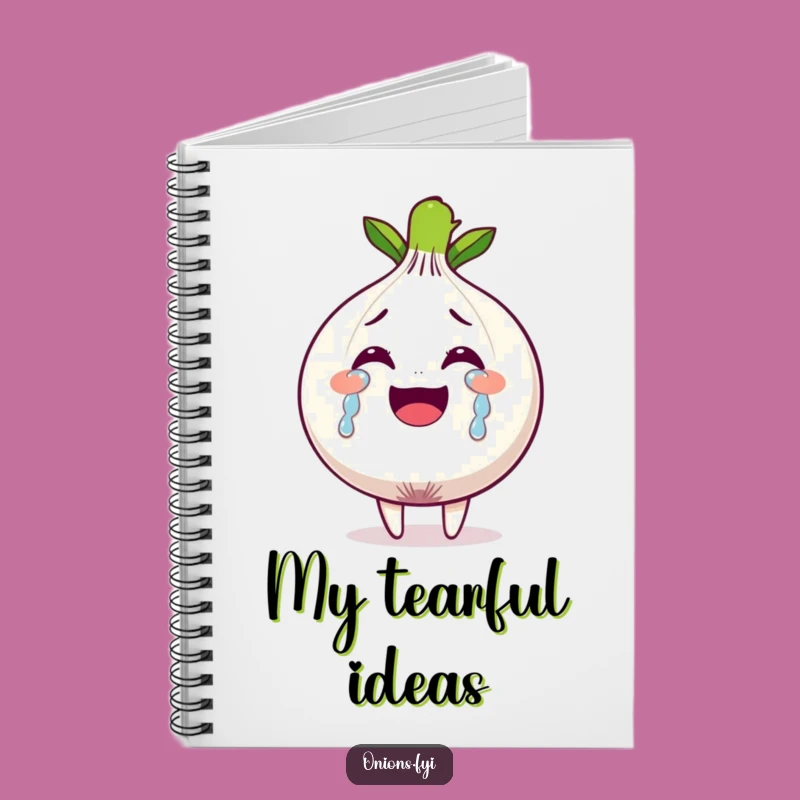 Funny Tears of Joy Onion Notebook - Hilarious Emotional Journal
