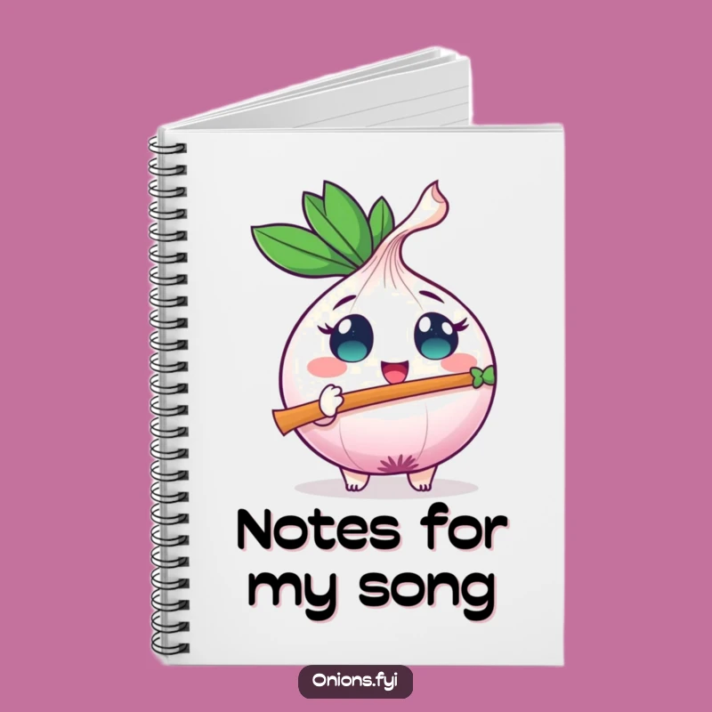 Funny Onion Flute Notebook: Compose Your Thoughts, A Musical Journal for Ideas