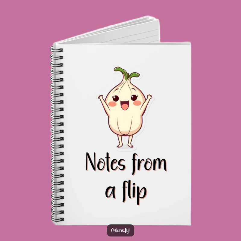 Funny Onion Headstand Notebook: Jot Down Ideas with Veggie Humor