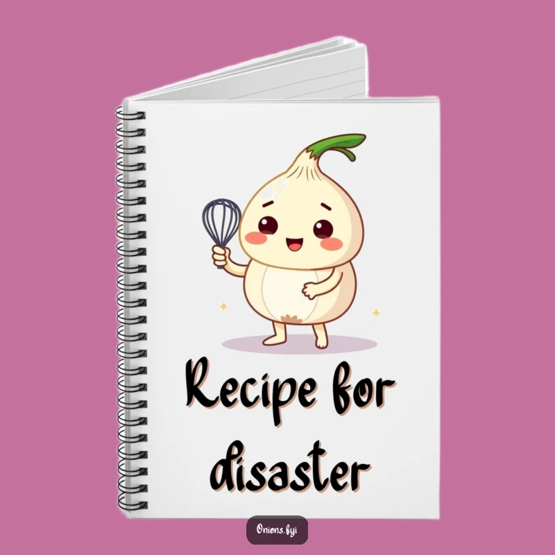 Funny Onion Whisking Notebook: Record Your Recipes with Humorous Flair Gift
