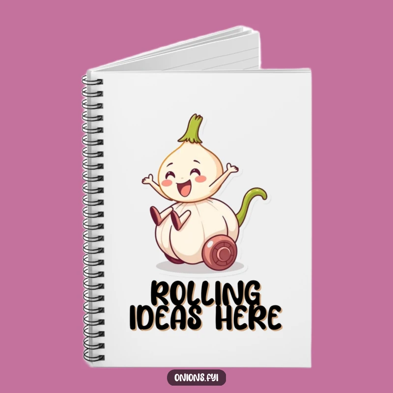 Funny Onion Garlic Ride Notebook - Hilarious Journal for Veggie Adventures, Perfect Gift