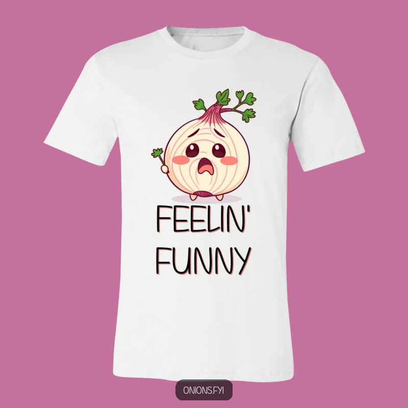Tickled Onion T-Shirt: Surprised Face, Parsley Fun, Great Funny Gift