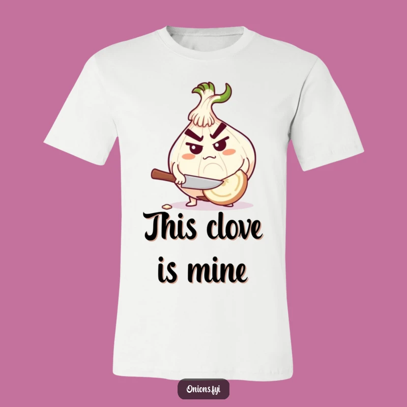 Funny Determined Onion Chopping T-Shirt - Wear Your Focus with Pride!