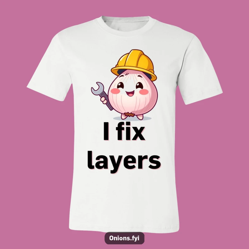 Funny Onion Carpenter Tee: Hilarious Construction Humor Shirt
