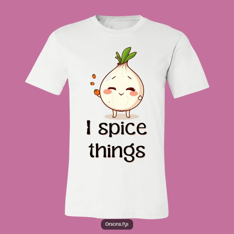 Funny Onion Juggler Tee: Hilarious Peppercorn Trick Shirt