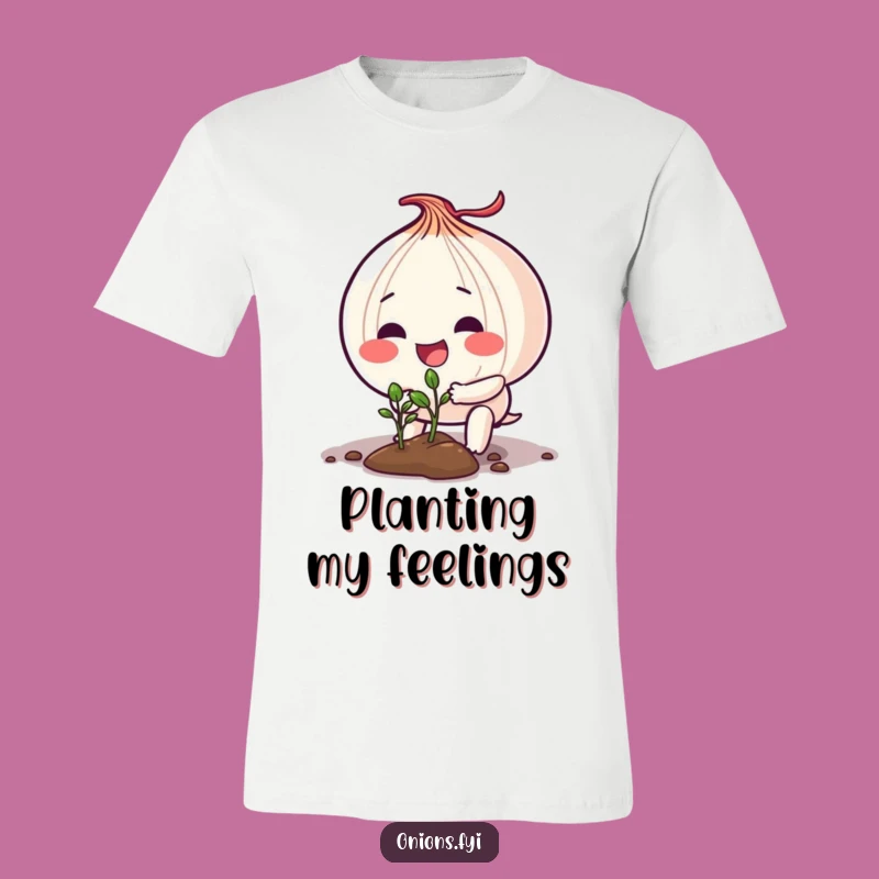 Funny Onion Planting T-Shirt: Enthusiastic Gardener Tee, Great Gift