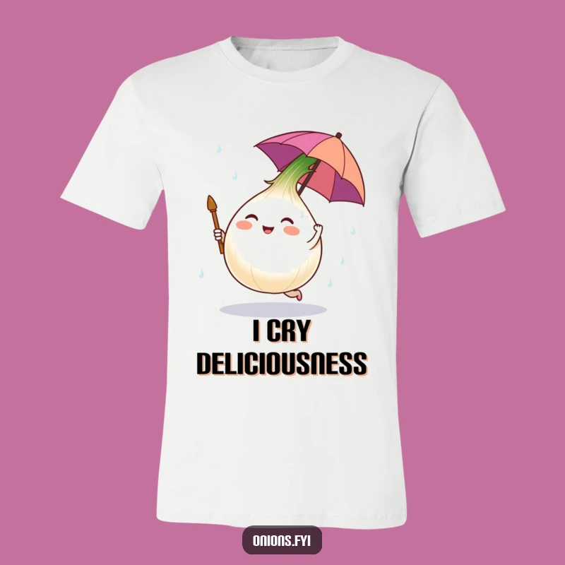 Funny Onion Salt Rain T-Shirt - Humorous Weatherproof Tee, Perfect Crybaby Gift