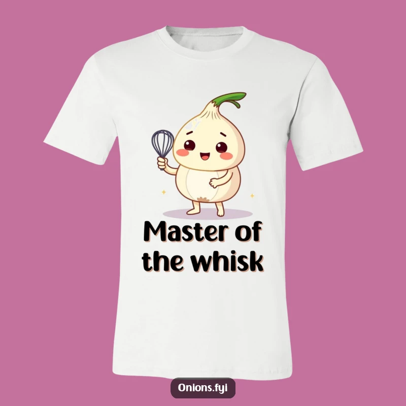 Funny Onion Whisking T-Shirt: Wear Your Culinary Passion with Humor Gift