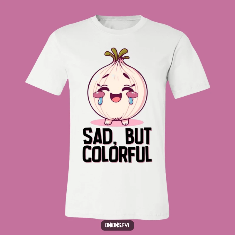 Funny Rainbow Tears Onion T-Shirt - Wear Your Happy Tears with Pride