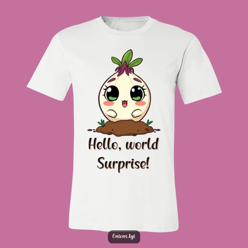 Funny Surprised Onion T-Shirt - Wear Your Astonishment with Joy!