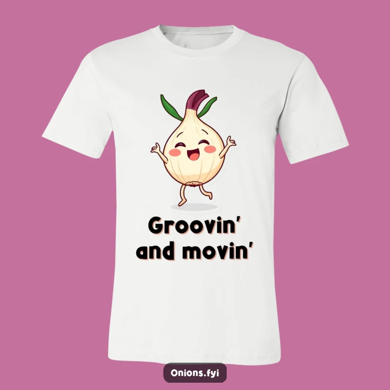 Kawaii Dancer Onion T-Shirt: Joyful Dance, Cute & Funny, Great Gift