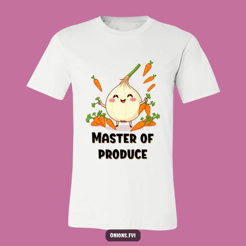 Funny Kawaii Onion Juggling T-Shirt - Glee-filled Carrots, Great Funny Gift