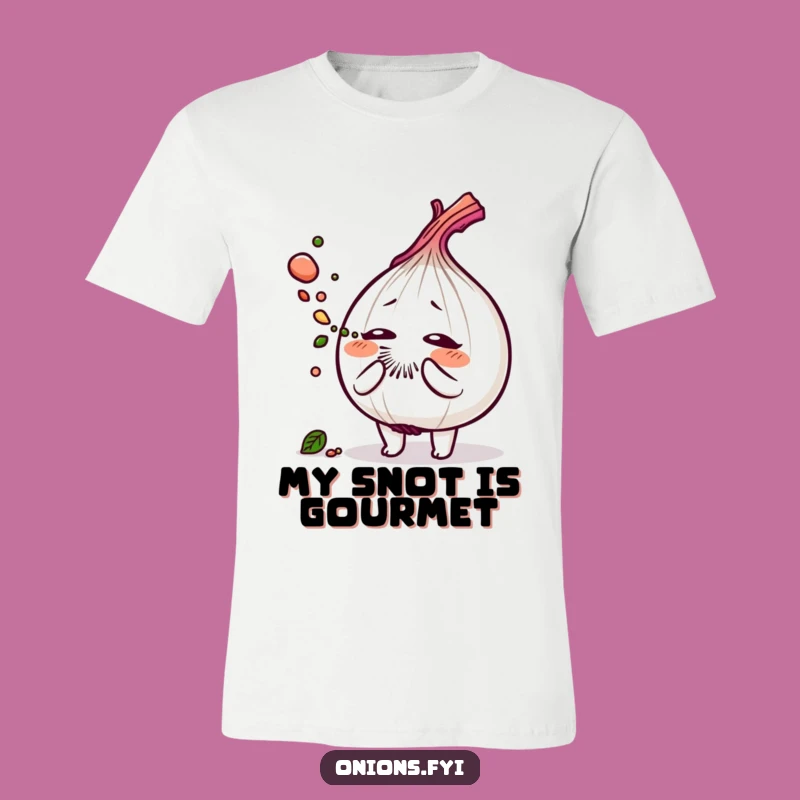 Funny Onion Sneeze T-Shirt: Wear the Savory Herb Dust Explosion!