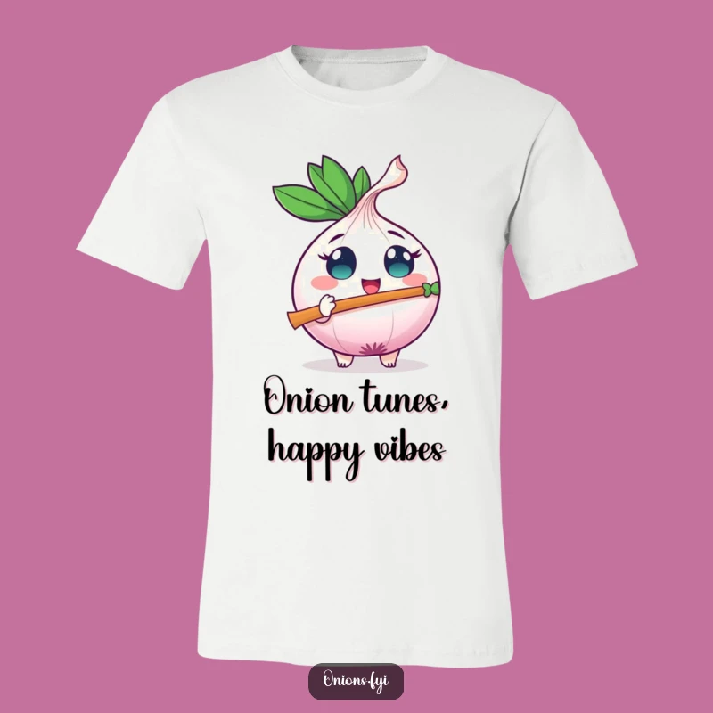 Funny Onion Flute T-Shirt: Music to Your Eyes, A Hilarious Tee for Joyful Souls